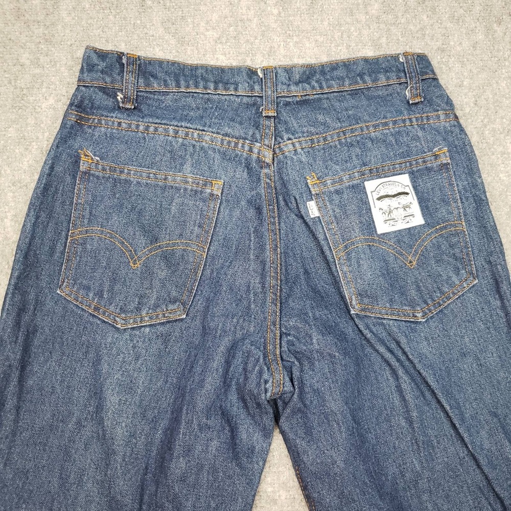 Vintage Levis White Label Jeans Womens 15 Blue Straight Leg San Fransico Pockets